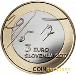 3 Euro 2017 Large Obverse coin