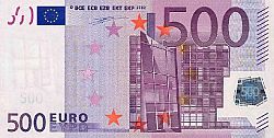 500 Euro 2002 Large Obverse coin