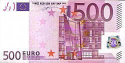 500 Euro 2002 Large Obverse coin