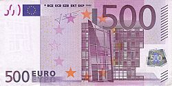 500 Euro 2002 Large Obverse coin