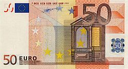 50 Euro 2002 Large Obverse coin