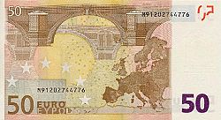 50 Euro 2002 Large Reverse coin