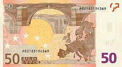 50 Euro 2002 Large Reverse coin