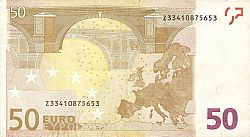 50 Euro 2002 Large Reverse coin