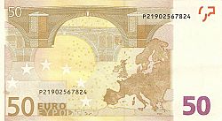 50 Euro 2002 Large Reverse coin