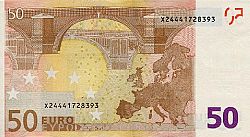 50 Euro 2002 Large Reverse coin