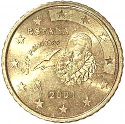 50 cents 2001 Large Obverse coin