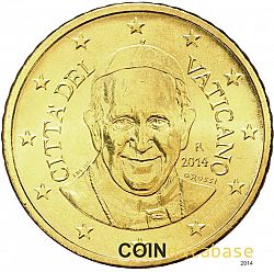 50 cents 2014 Large Obverse coin