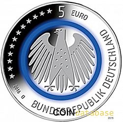 5 Euro 2016 Large Reverse coin