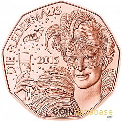 5 Euro 2015 Large Obverse coin