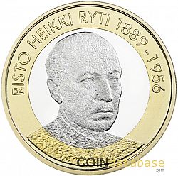 5 Euro 2017 Large Obverse coin