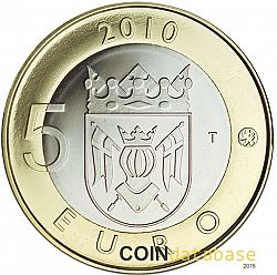 5 Euro 2010 Large Reverse coin