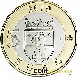 5 Euro 2010 Large Reverse coin