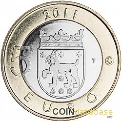 5 Euro 2011 Large Reverse coin