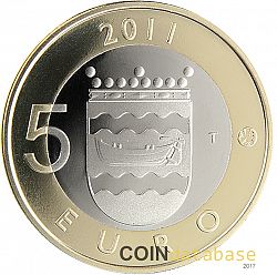 5 Euro 2011 Large Reverse coin