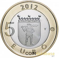 5 Euro 2012 Large Reverse coin