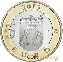 5 Euro 2013 Large Reverse coin