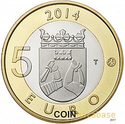 5 Euro 2014 Large Reverse coin