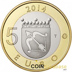 5 Euro 2014 Large Reverse coin