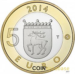 5 Euro 2014 Large Reverse coin