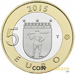 5 Euro 2015 Large Reverse coin