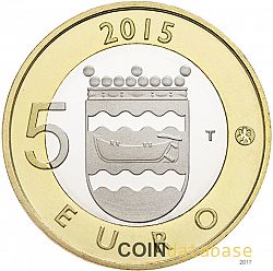 5 Euro 2015 Large Reverse coin