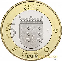 5 Euro 2015 Large Reverse coin