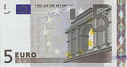 5 Euro 2002 Large Obverse coin