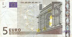 5 Euro 2002 Large Obverse coin