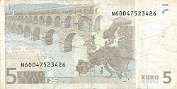 5 Euro 2002 Large Reverse coin