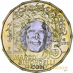5 Euro 2017 Large Reverse coin