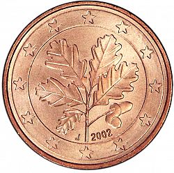 5 cent 2002 Large Obverse coin