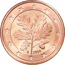 5 cent 2004 Large Obverse coin