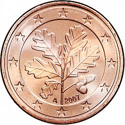 5 cent 2007 Large Obverse coin