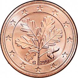 5 cent 2007 Large Obverse coin