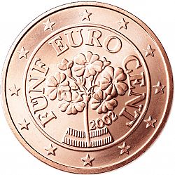 5 cent 2002 Large Obverse coin