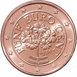 5 cent 2006 Large Obverse coin