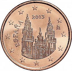 5 cent 2013 Large Obverse coin