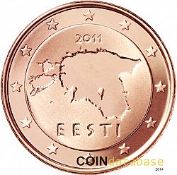 5 cent 2011 Large Obverse coin