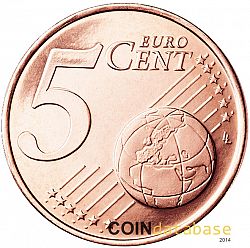 5 cent 2011 Large Reverse coin