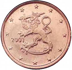 5 cent 2001 Large Obverse coin