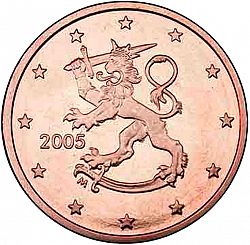 5 cent 2005 Large Obverse coin