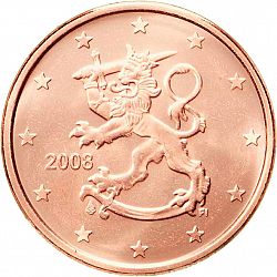 5 cent 2008 Large Obverse coin