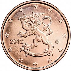 5 cent 2012 Large Obverse coin