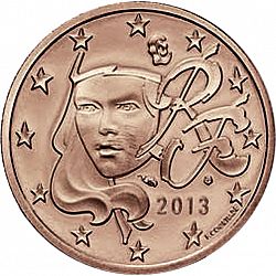 5 cent 2013 Large Obverse coin