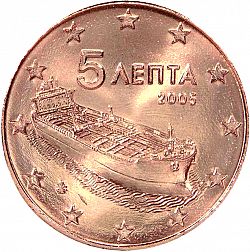 5 cent 2005 Large Obverse coin