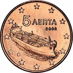 5 cent 2008 Large Obverse coin