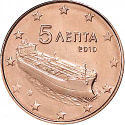 5 cent 2010 Large Obverse coin