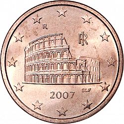 5 cent 2007 Large Obverse coin