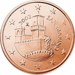 5 cent 2002 Large Obverse coin